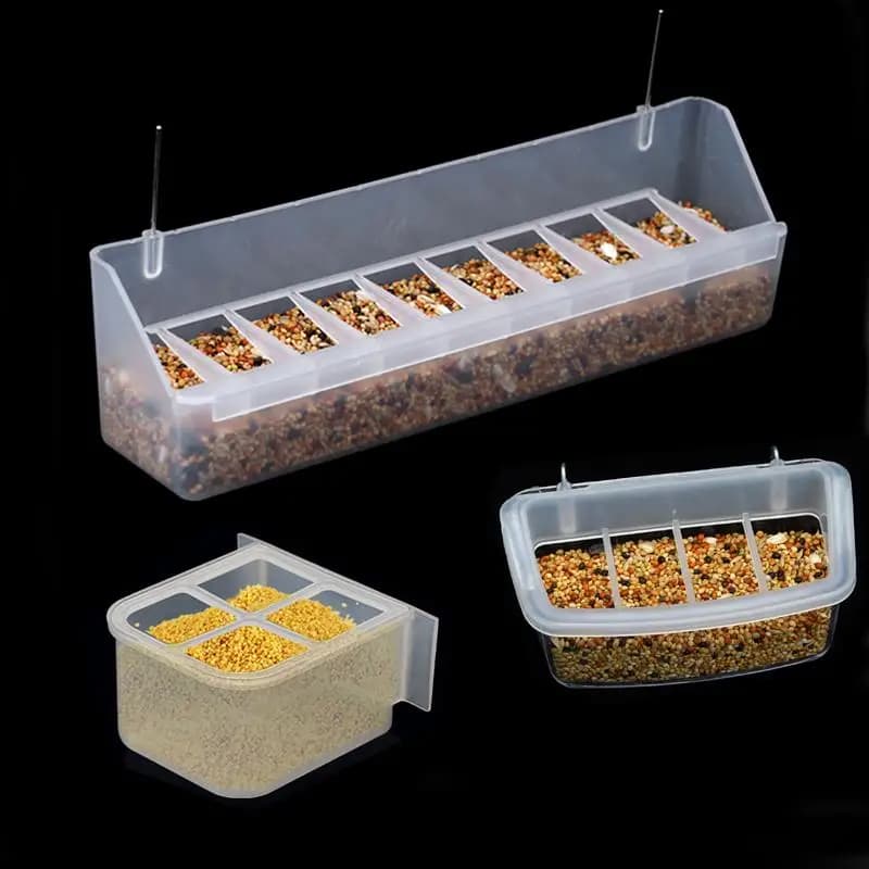 Parrot Pigeon Feeder Chicken Hanging Feeder Drinker Supplies Water Box Pet Chicks Quail Duck Bird Poultry Plastic Food Container