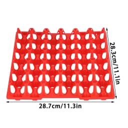 5Pcs Plastic Egg Storage Tray 11.3x11.1in 30 Cell Egg Crates Stackable Egg Holder for Storage Transportation Home Farm Supplies