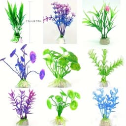 Artificial Underwater Plastic Plants Aquarium Fish Tank Aquatic Fake Shrub Green Water Grass Viewing Simulation Decoration