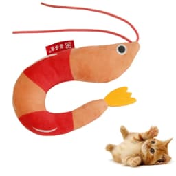 Cat Chew Kicker Toys Interactive Simulation Shrimp Cat Toys Catnip Toys Interactive Plush Pet Toys For Indoor Cats and Kittens
