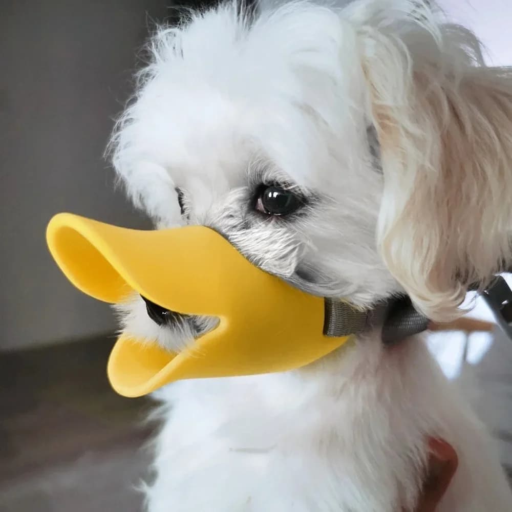 1pc Small Pet Dog Muzzle Silicone Mask Dog Duck Muzzle Anti-bite Anti-Eating Anti-Barking Muzzle Dog Accessories Supplies