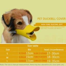 1pc Small Pet Dog Muzzle Silicone Mask Dog Duck Muzzle Anti-bite Anti-Eating Anti-Barking Muzzle Dog Accessories Supplies