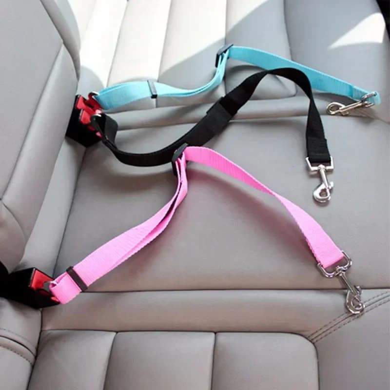 Dog Car Seat Belt Safety Protector Travel Pets Accessories Dog Leash Collar Breakaway Solid Car Harness Pet Car Seat Belts