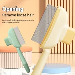 Pet Hair Comb Grooming Brush Effectively Remove Loose Hair Pet Cleaning Tool for Hair Removal and Bathing