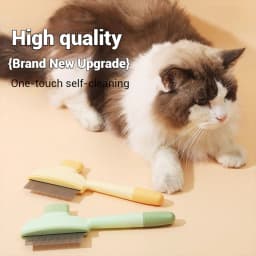 Pet Hair Comb Grooming Brush Effectively Remove Loose Hair Pet Cleaning Tool for Hair Removal and Bathing