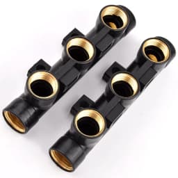 4 5 6 Way Water Tank Drain Splitter Female Thread Water Pipe Distributor Plastic Water Meter Diversion Valve Tap Control Switch
