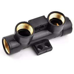 4 5 6 Way Water Tank Drain Splitter Female Thread Water Pipe Distributor Plastic Water Meter Diversion Valve Tap Control Switch