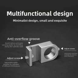 Portable Aquarium Water Tube Holder Multifunctional Aluminum Alloy Water Pipe Hose Mount Bracket Pipe Accessory Tube Fixed Clip