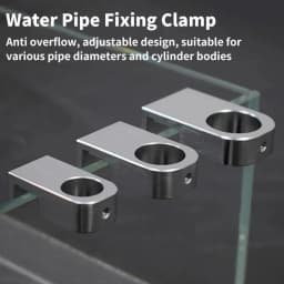 Portable Aquarium Water Tube Holder Multifunctional Aluminum Alloy Water Pipe Hose Mount Bracket Pipe Accessory Tube Fixed Clip