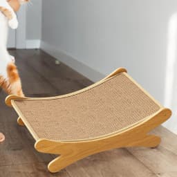 Cat Scratch Pad 2 in 1 Scratch Lounge Cat Bed Breathable Wear-Resistant Cat Lounge Bed Nest for Indoor Outdoor