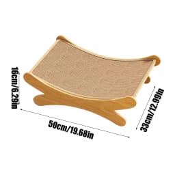 Cat Scratch Pad 2 in 1 Scratch Lounge Cat Bed Breathable Wear-Resistant Cat Lounge Bed Nest for Indoor Outdoor