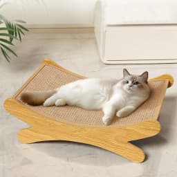 Cat Scratch Pad 2 in 1 Scratch Lounge Cat Bed Breathable Wear-Resistant Cat Lounge Bed Nest for Indoor Outdoor