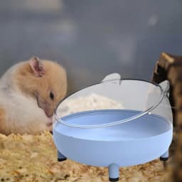 Beautiful Transparent For Mice Rabbit Pets Cage Toilet Hamster Bathroom Hamster Sand Bath Box Hamster Sand Bath Container