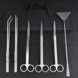 Aquarium Cleaning Tools Set Wave Scissors Tweezers Aquatic Plant Grass Trimming Stainless Fish Tank Tools Aquarium Accessories