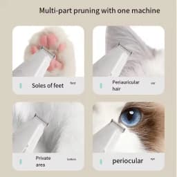 2-In-1 Hair Suction Pet Shaver, Dog Paw Trimmer, Cat Ear Trimmer, Low Noise, With Suction Electric Dog GroomerRechargeable USB