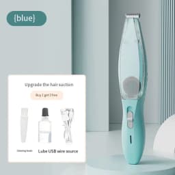 2-In-1 Hair Suction Pet Shaver, Dog Paw Trimmer, Cat Ear Trimmer, Low Noise, With Suction Electric Dog GroomerRechargeable USB