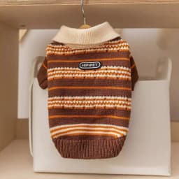 Lapel Cardigan Jacket Knitted Sweater for Wiener Dogs Winter Long Sleeves Warm Coat for Small Mid Dachshund Dogs Pet Clothing