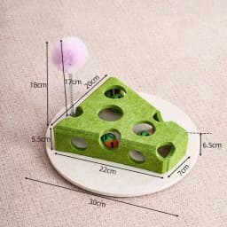 Pet Cat Puzzle Maze Holes Toys Felt Box With Bell Ball Kitten Playing Toys Interactive Funny Cat Supplies