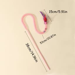 Snake Cat Teaser Wand with Catnip Balls, Elastic Mesh Tubes, Fur Balls & Feathers - Interactive Pet Toy for Cats/Kittens,