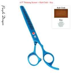 7.0" Purple Dragon Pet Beauty Shears Dog Grooming Scissors 6 Colors Straight Curved Cutting Fur Clipper Thinning Trimmers B0020B