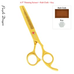 7.0" Purple Dragon Pet Beauty Shears Dog Grooming Scissors 6 Colors Straight Curved Cutting Fur Clipper Thinning Trimmers B0020B