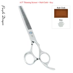 7.0" Purple Dragon Pet Beauty Shears Dog Grooming Scissors 6 Colors Straight Curved Cutting Fur Clipper Thinning Trimmers B0020B