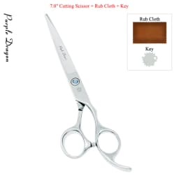 7.0" Purple Dragon Pet Beauty Shears Dog Grooming Scissors 6 Colors Straight Curved Cutting Fur Clipper Thinning Trimmers B0020B