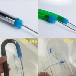 Fish Tank Pipe Cleaning Brush, 155cm Spring Brush, Double-Ended Hose Cleaning Brush, Trachea Pipe, U-shaped Pipe Cleaning Tool