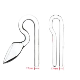 Mini Glass Aquarium Planted Tank Lily Pipe Voilet Surface SkImmer Inflow Outflow for 12/16mm (1/2") & 16/22mm (3/4") Tube