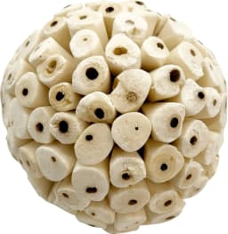 Bird Chewing Toy Natural Sola Ball Parrot Shredder Foraging Toy for Finch Cockatiel African for Grey Gerbil Small