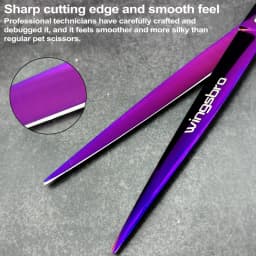 wingsbro 9 inch Professional pet shop scissors, dog grooming scissors straight scissors suitable for Big Dog hair trimming