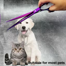 wingsbro 9 inch Professional pet shop scissors, dog grooming scissors straight scissors suitable for Big Dog hair trimming