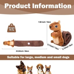 New Arrive Interactive Treat Dispenser Dog Toys Durable Squirrels Squeaky Snuffle Dog Puzzle Toy