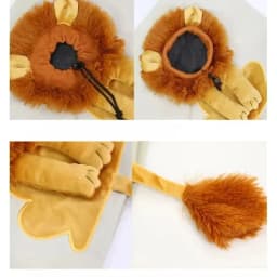 New Small Lion Cat Bag Shoulder Bag Diagonal Cross Handbag Small Kind Dog Animal Cartoon Canvas Pet Bag Ladies' And Children Bag