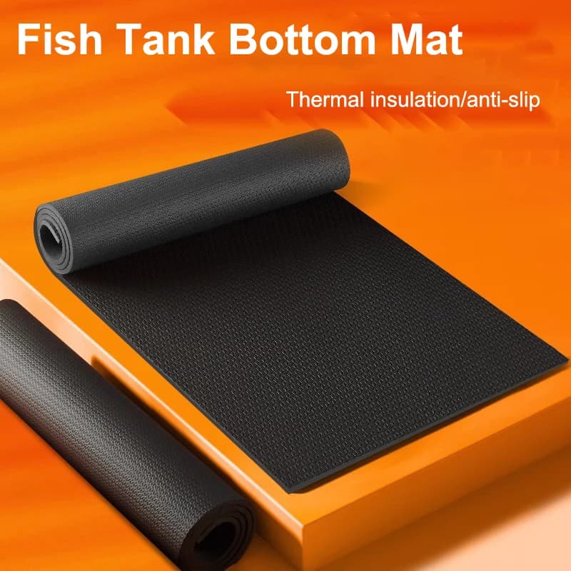 Fish Tank Mat 6MM Thickness Black Mat for Fish Tank 35x20cm Anti Slip Mat Fish Tank Mat 40x40cm