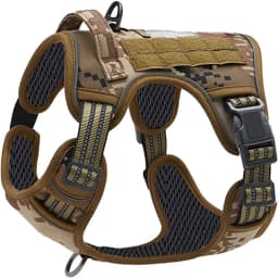 Military Tactical Dog Harness No Pull Large Reflective Straps Durable Vest with Control Handle