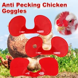 100/200 Pcs M/L Plastic with Bolt Chicken Glasses Chicken Pigeon Pheasant Anti-pecking Glasses Poultry Hen Accessories