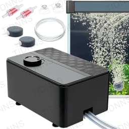 Silent Aquarium Oxygen Air Pump with Check Valve Fish Tank Double Outlet Large Oxygenator Aquarium Air Compressor Aerator 220v8w