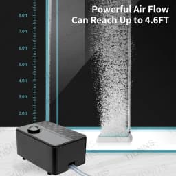 Silent Aquarium Oxygen Air Pump with Check Valve Fish Tank Double Outlet Large Oxygenator Aquarium Air Compressor Aerator 220v8w
