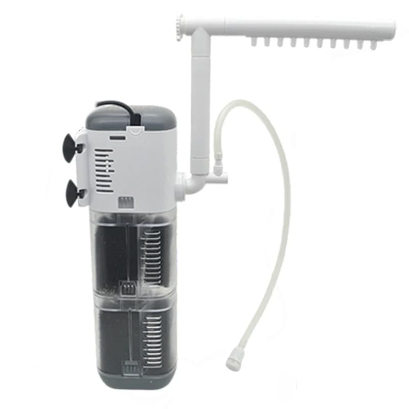 Aquarium Multi-functional Filter Pump Fish Tank Submersible Air Oxygen Aerator Water Change Pump Wave-making Fountain Water Pump