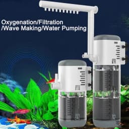 Aquarium Multi-functional Filter Pump Fish Tank Submersible Air Oxygen Aerator Water Change Pump Wave-making Fountain Water Pump