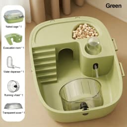 Fashion Large Space Hamster Cage Sturdy Breathable Small Animal Carrying Cage Easy Clean Ventilation Pet House