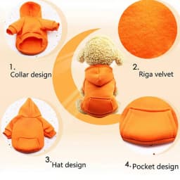 Winter Dog Hoodies Sweatshirt Jacket for Small and Medium Dog Pet Coat Puppy Clothes Chihuahuas Bulldog Costume Puppy Pet Autumn
