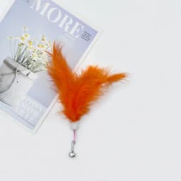 3/5/10pcs Pet Cuddly Stick Feather Bell Replacement Head Pet Plush Toy Cuddly Cat Toy Relief Interactive Toy Cat Toys Pet Toys