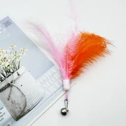 3/5/10pcs Pet Cuddly Stick Feather Bell Replacement Head Pet Plush Toy Cuddly Cat Toy Relief Interactive Toy Cat Toys Pet Toys