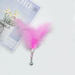 3/5/10pcs Pet Cuddly Stick Feather Bell Replacement Head Pet Plush Toy Cuddly Cat Toy Relief Interactive Toy Cat Toys Pet Toys