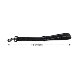 30/45/60cm Dog Rope Short Dog Lead Nylon Reflective Big Dog Training Leash With Zinc Alloy Lock Lockable 360 Degree Rotation