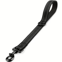 30/45/60cm Dog Rope Short Dog Lead Nylon Reflective Big Dog Training Leash With Zinc Alloy Lock Lockable 360 Degree Rotation