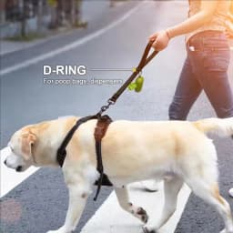 30/45/60cm Dog Rope Short Dog Lead Nylon Reflective Big Dog Training Leash With Zinc Alloy Lock Lockable 360 Degree Rotation