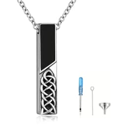 Square Urn Necklace for Human Ashes Cremation Jewelry for Ashes Stainless Steel Keepsake Ashes Necklace Memorial Urn Jewelry